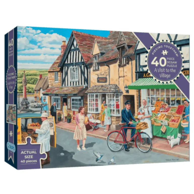 A VISIT TO THE VILLAGE 40 EXTRA LARGE PIECE JIGSAW PUZZLE