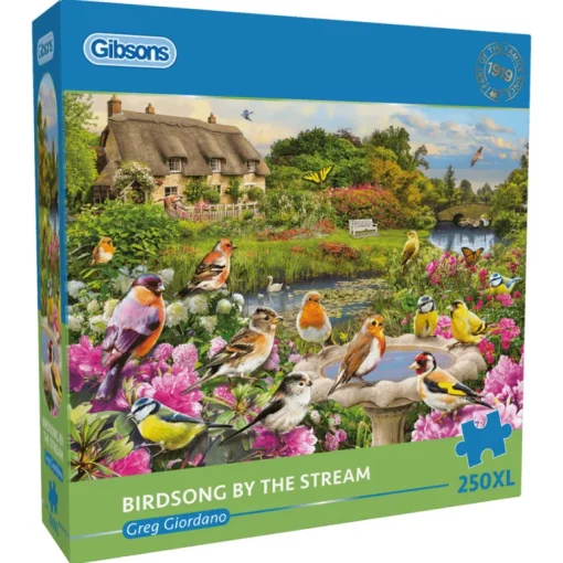 Birdsong By The Stream Extra ,Large 250 Piece Jigsaw Puzzle