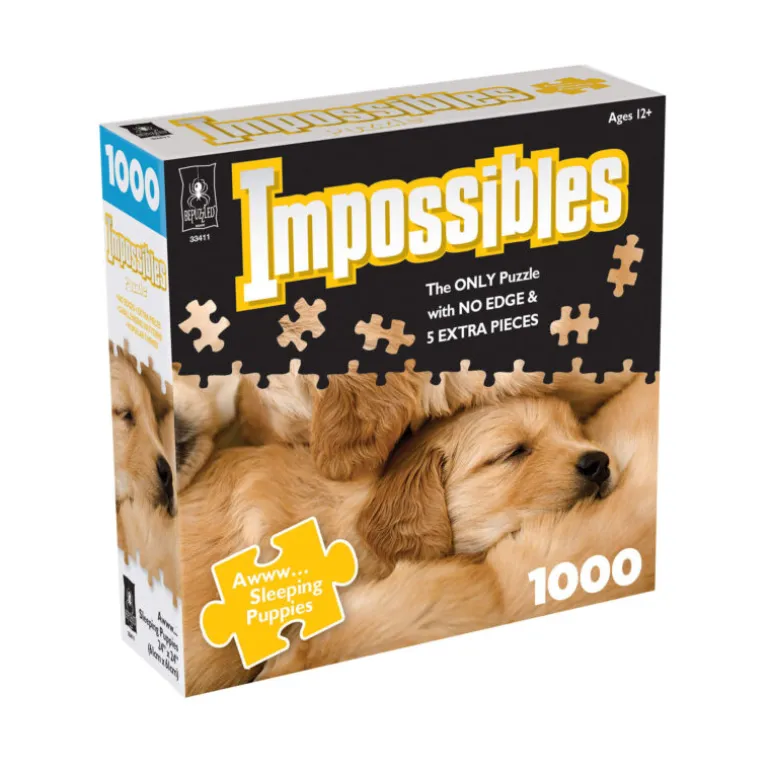 Sleeping-Puppies-Impossible -1000 Pieces-Jigsaw-Puzzle